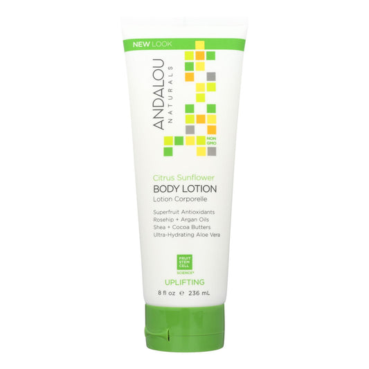 Andalou Naturals Body Lotion - Citrus Verbena Uplifting - 8 fl Ounce