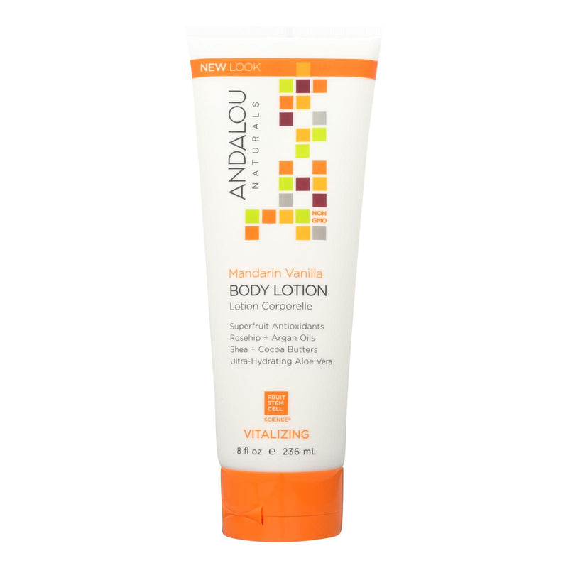 Andalou Naturals Body Lotion - Mandarin Vanilla Vitalizing - 8 fl Ounce