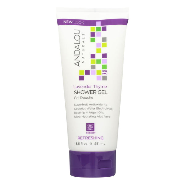 Andalou Naturals Shower Gel - Lavender Thyme Refreshing - 8.5 fl Ounce