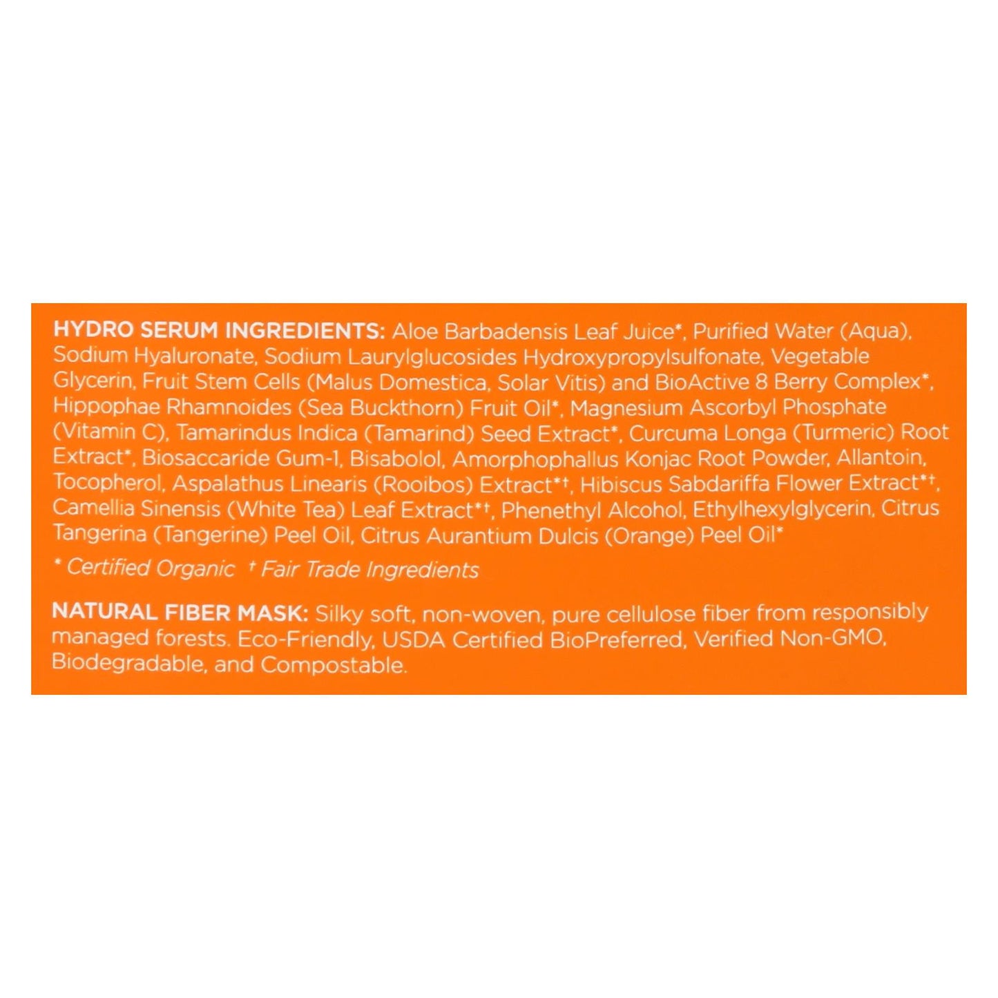 andalou Naturals Instant Brighten & Tighten Facial Mask - Vitamin C - Case of 6 - 0.6 fl Ounce