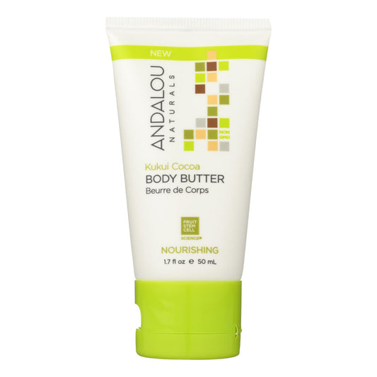 Andalou Naturals Lotion - Kukui Cocoa - Case of 6 - 1.7 fl Ounce.