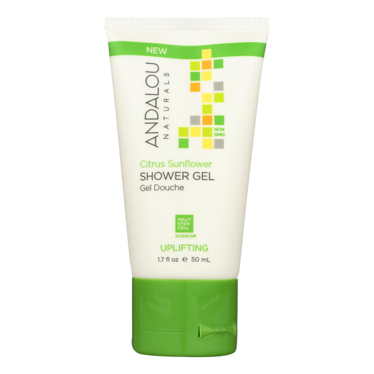 Andalou Naturals Shower Gel Citrus Sunflower - Case of 6 - 1.7 fl Ounce.