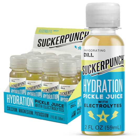 Suckerpunch Gourmet Pickle Juice Hydrate , 8 Ounce Size - 12 Per Case.