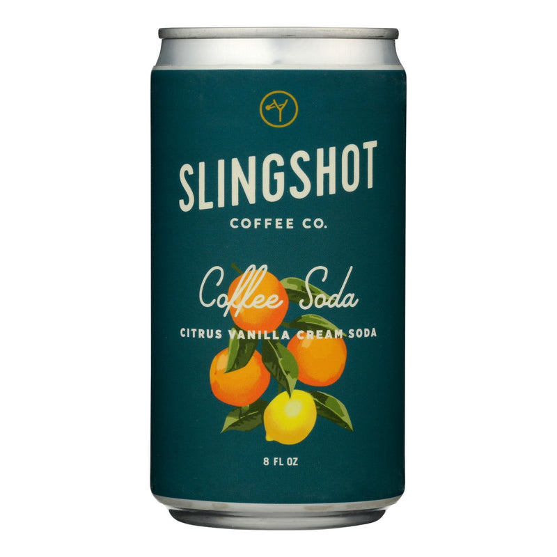 Slingshot Coffee Citrus Vanilla Cream Coffee Soda, Citrus Vanilla Cream - Case of 12 - 8 Fluid Ounce