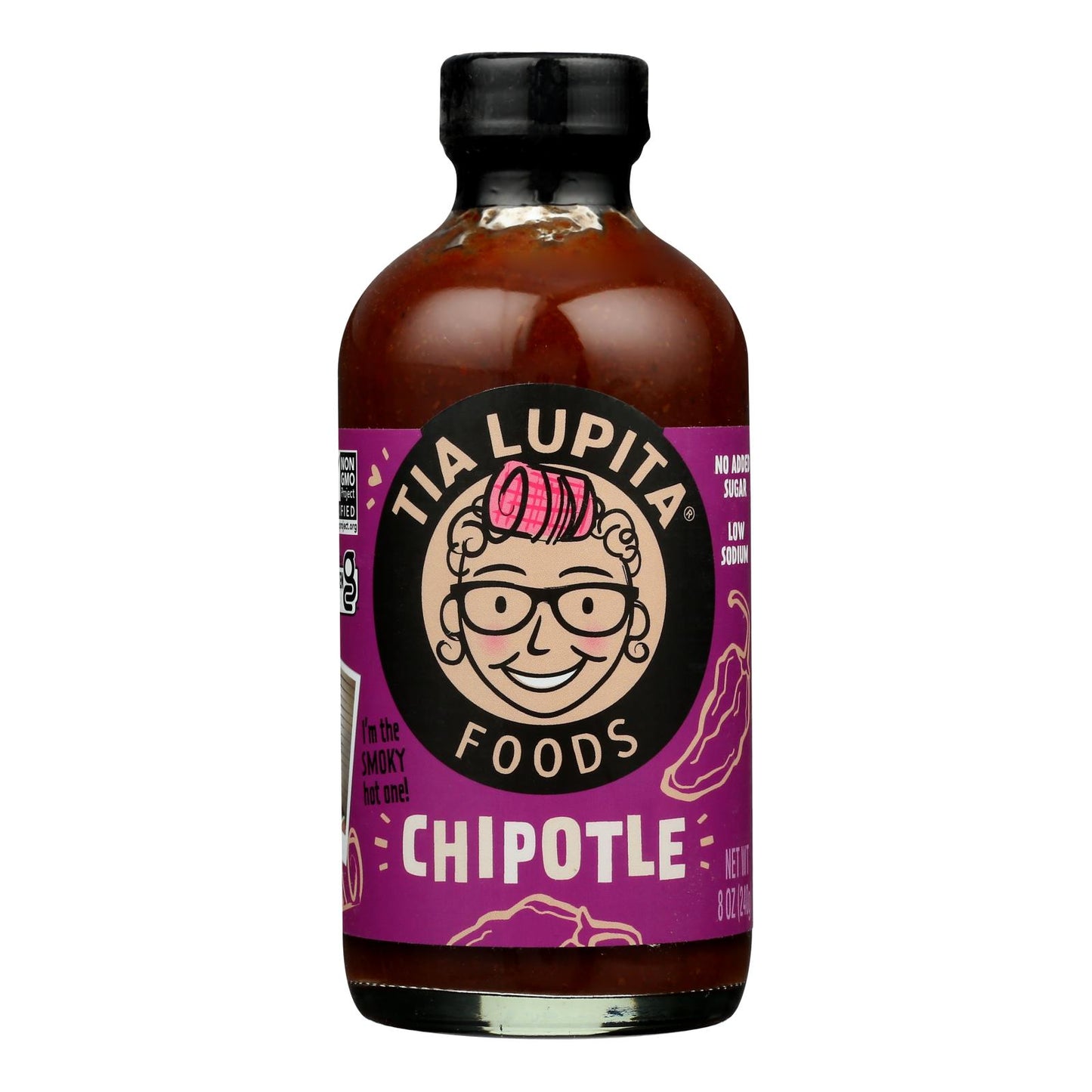 Tia Lupita - Hot Sauce - Chipotle - Case of 12 - 8 Ounce.