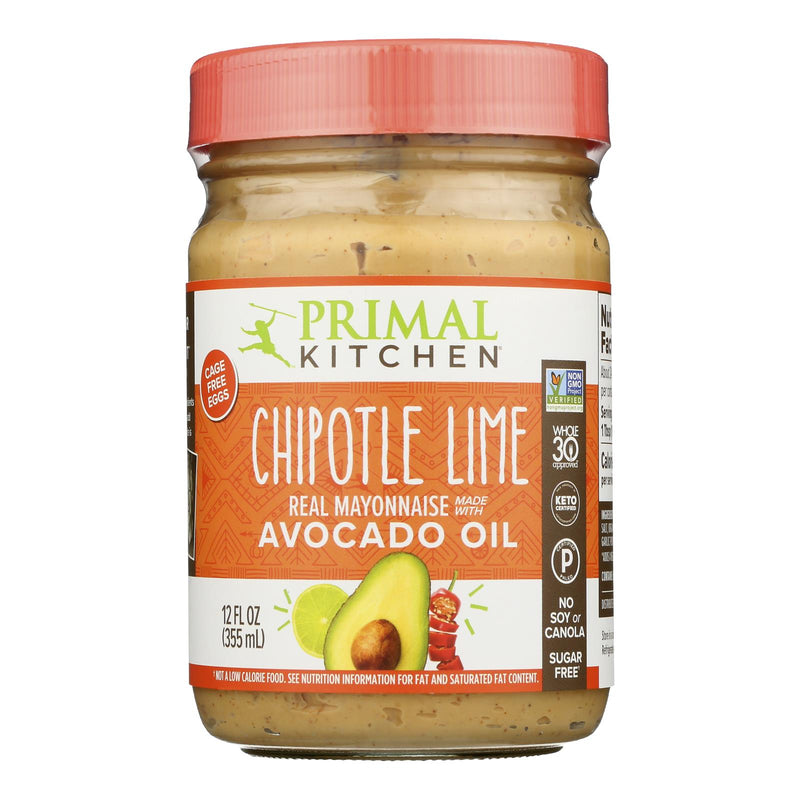 Primal Kitchen Chipotle Lime Mayo - Avocado Oil - Case of 6 - 12 Ounce.