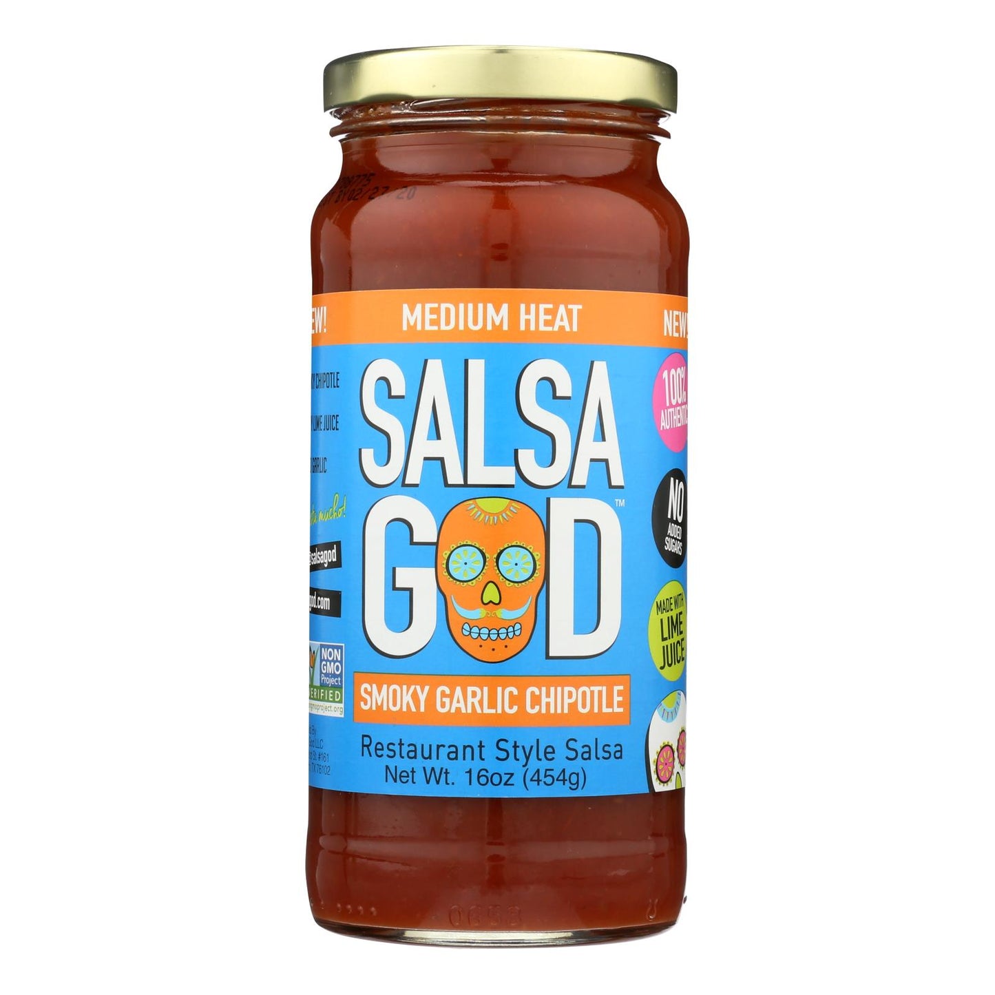 Salsa God - Salsa Smoky Grlic Chipotl - Case of 6 - 16 Ounce