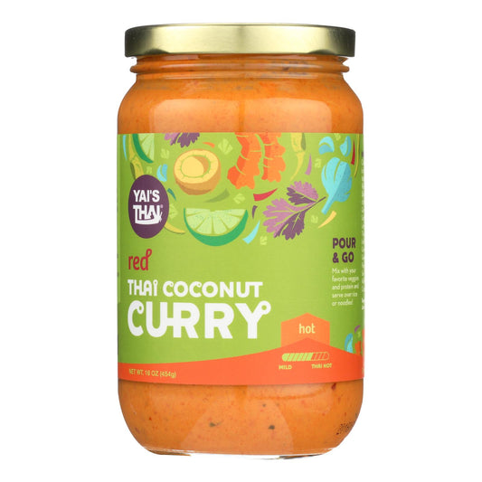 Yai's Thai Thai Coconut Curry - Red - Case of 6 - 16 Ounce