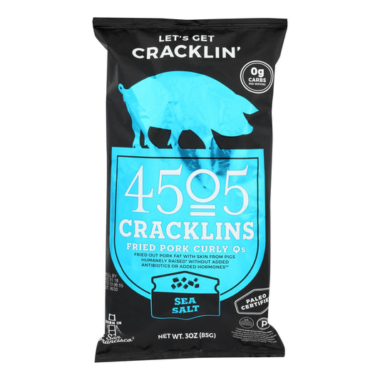 4505 - Cracklins - Sea Salt - Case of 12 - 3 Ounce.