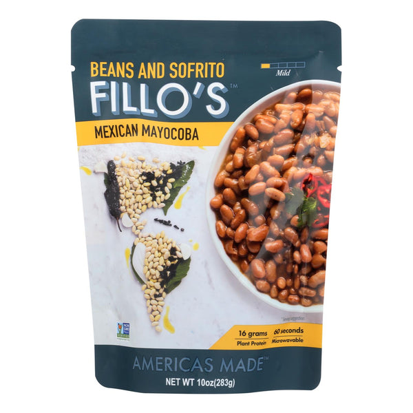 Fillo's Beans - Mexican Mayocoba Mild - Case of 6 - 10 Ounce.