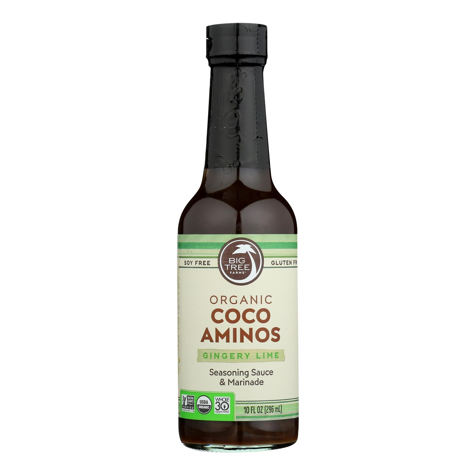 Big Tree Farms - Coco Aminos Ginger Lime - Case of 6 - 10 Fluid Ounce