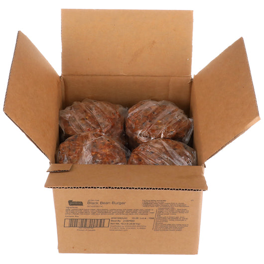 Gardein Gluten Free Black Bean Burger 3.4 Ounce Size - 48 Per Case.