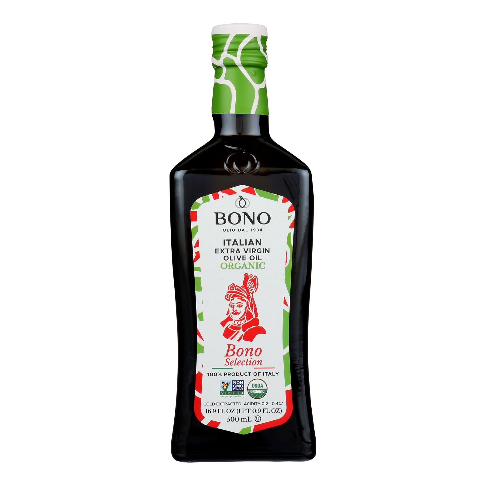 Bono Extra Virgin Olive Oil  - Case of 6 - 16.9 Fluid Ounce