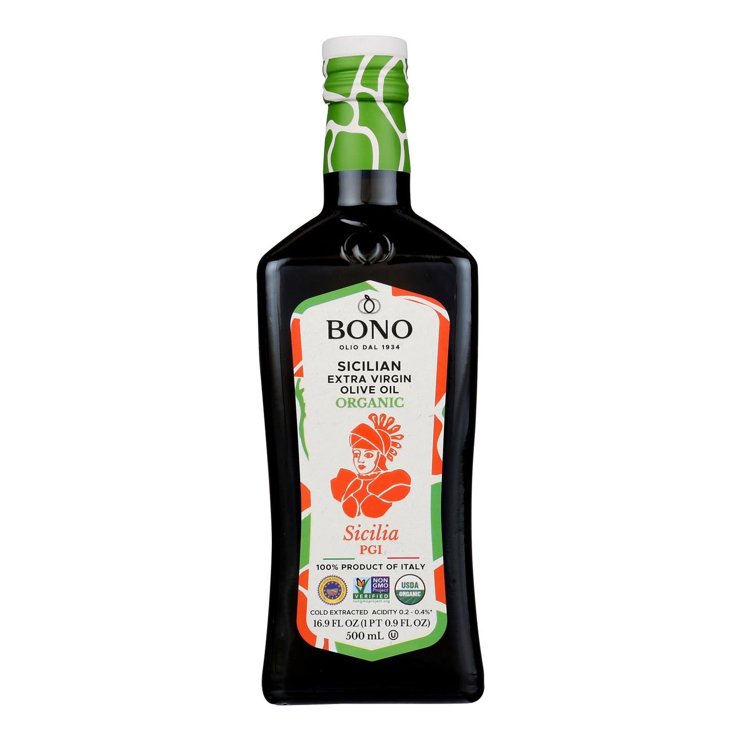 Bono - Evoo Sicilia Pgi - Case of 6 - 16.9 Fluid Ounce