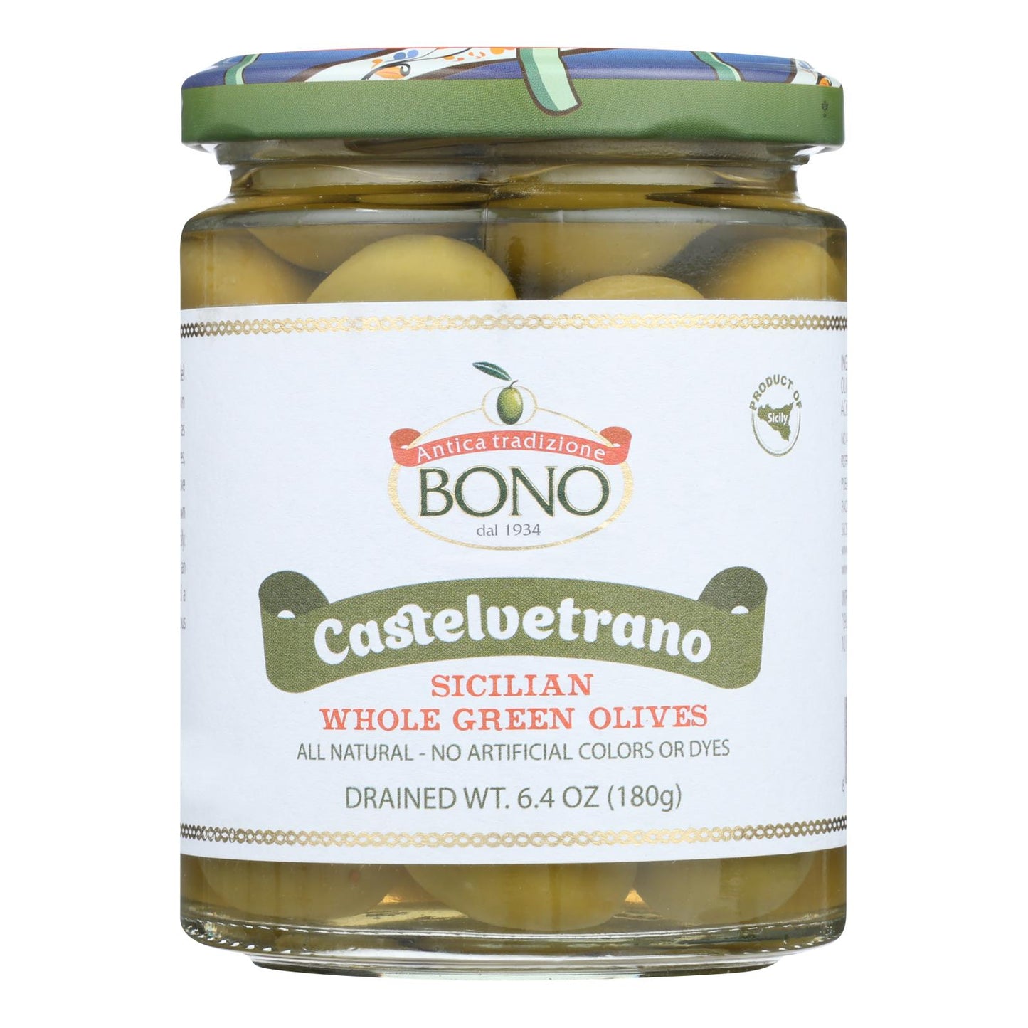 Bono - Olives Whole Green - Case of 6-6.4 Ounce