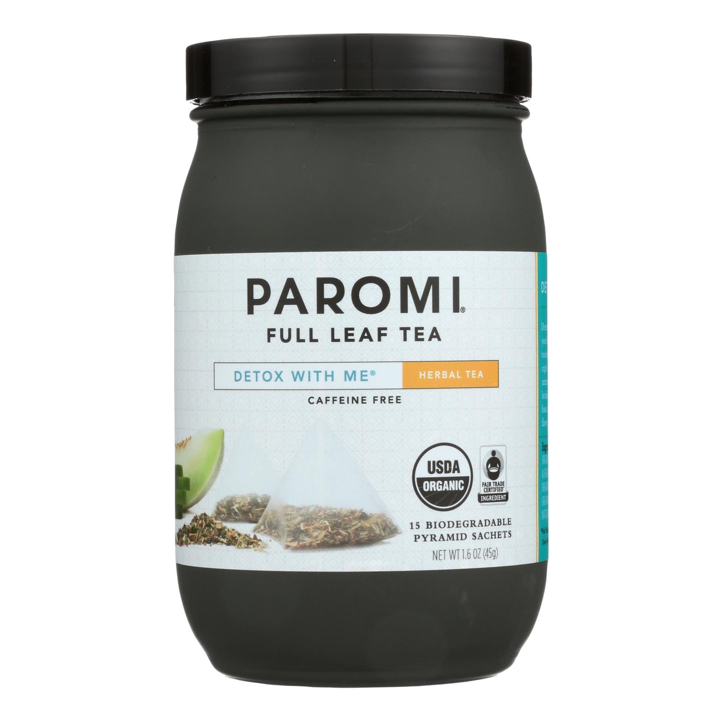 Paromi Tea - Detox with Me - Caffeine Free - Case of 6 - 15 BAG