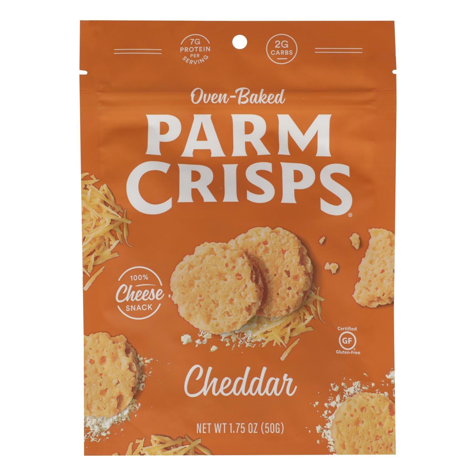Parm Crisps - Parm Crisps Cheddar - Case of 12 - 1.75 Ounce