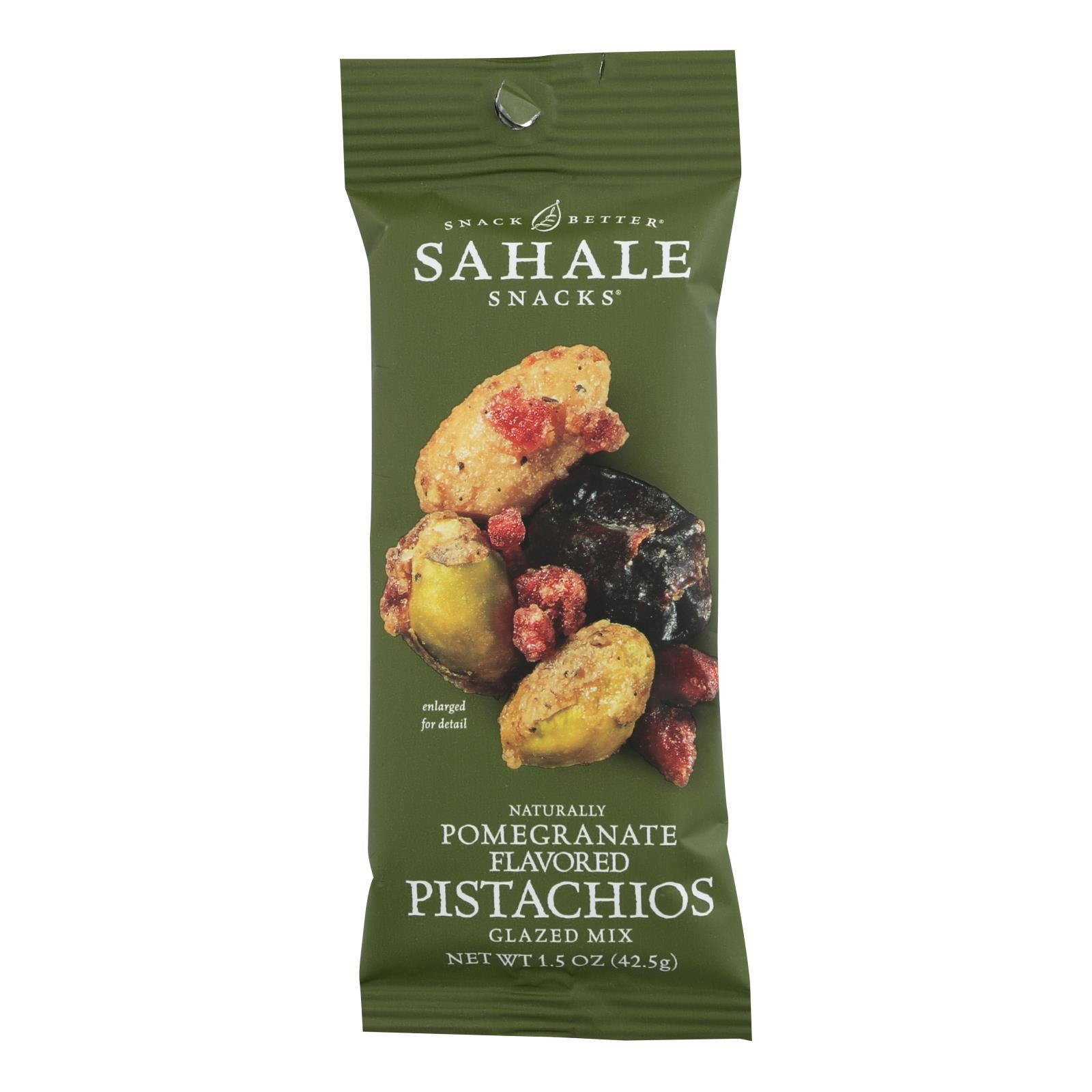 Sahale Glazed Mix With Pomegranate Flavored Pistachios  - Case of 9 - 1.5 Ounce