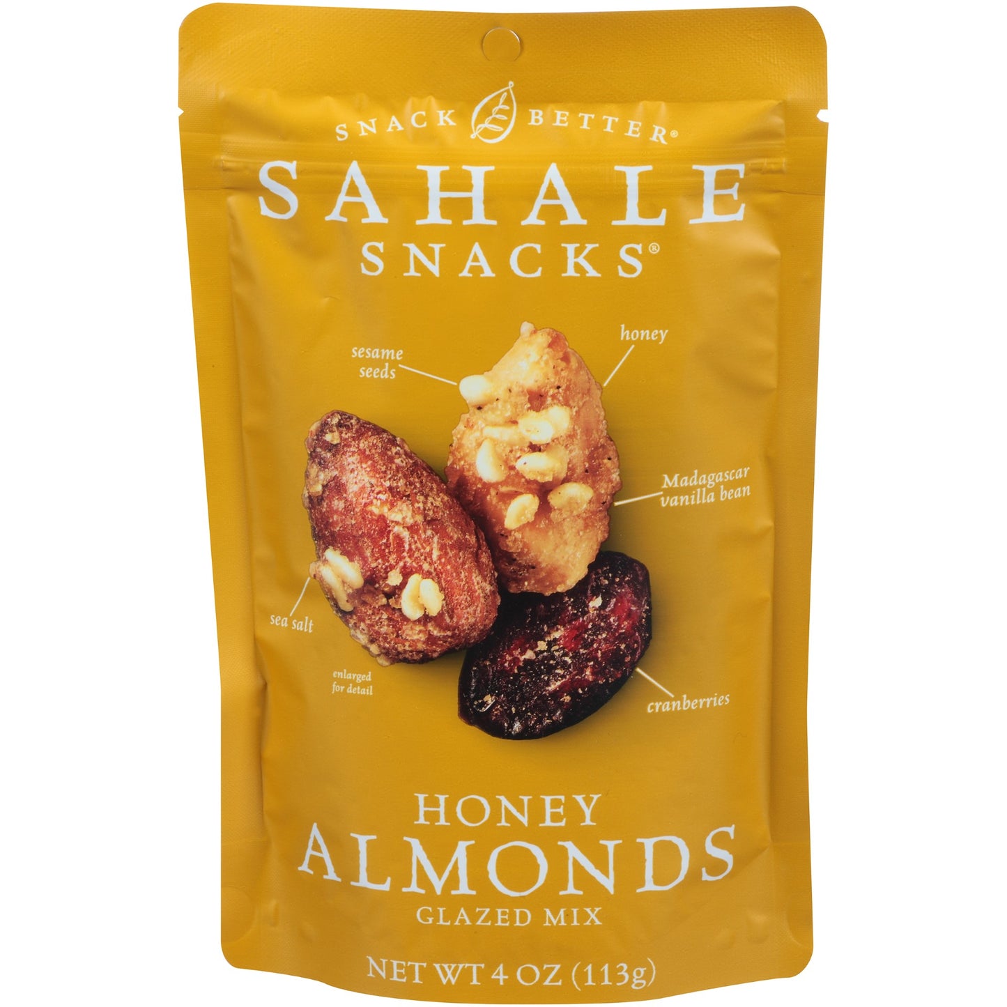 Sahale Almond Honey Count 4 Ounce Size - 6 Per Case.