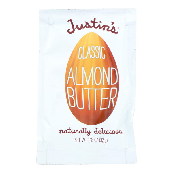 Justin's Nut Butter Squeeze Pack - Almond Butter - Classic - Case of 10 - 1.15 Ounce.