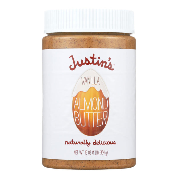 Justin's Nut Butter Almond Butter - Vanilla - Case of 6 - 16 Ounce.