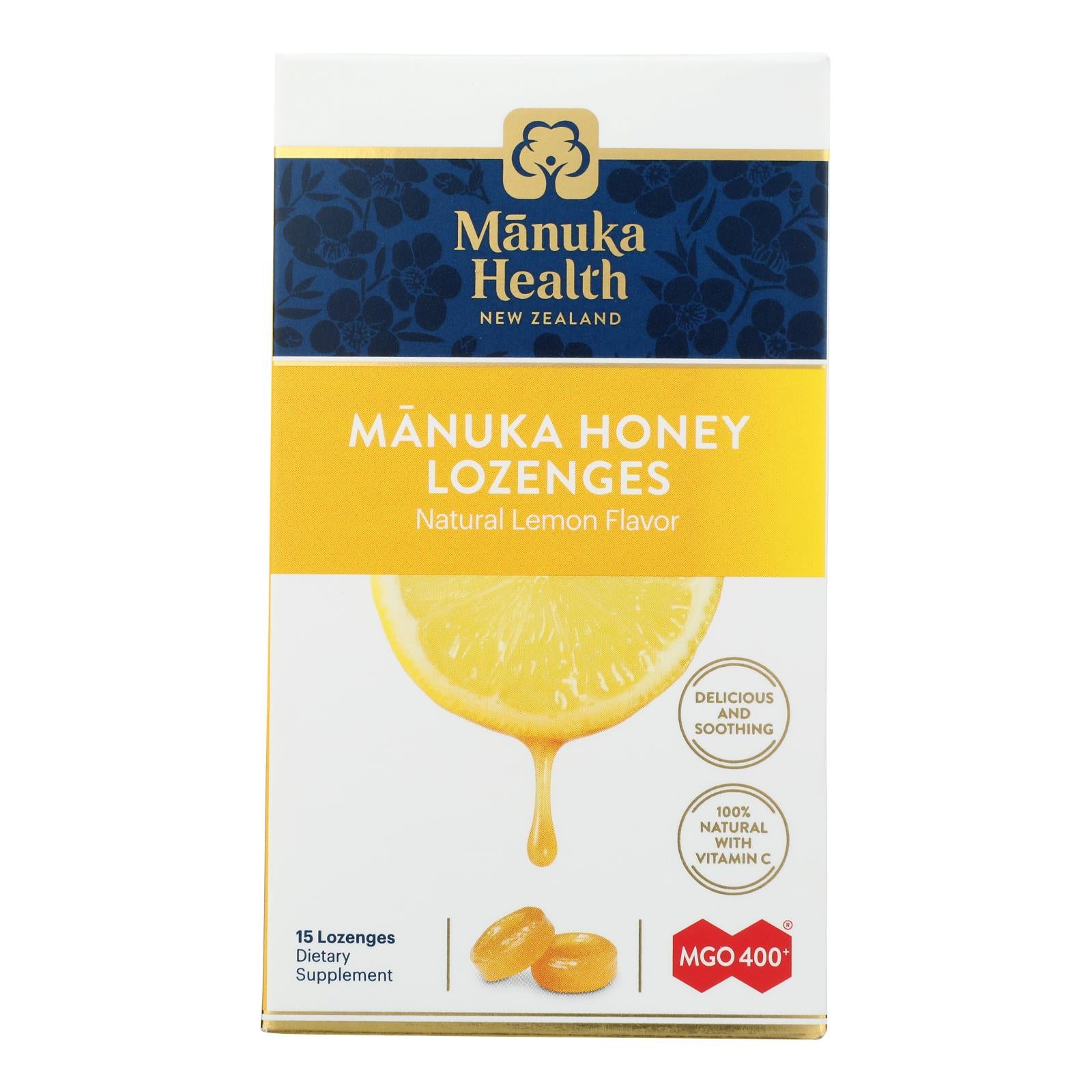 Manuka Health - LOunce Honey Mgo 400+ Lemon - 1 Each -15 Count