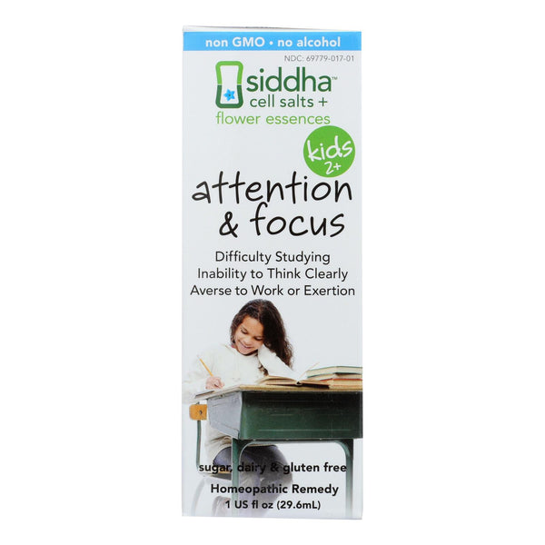 Siddha Flower Essences Attention and Focus - Kids - Age Two Plus - 1 fl Ounce