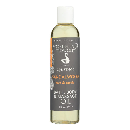 Soothing Touch Bath and Body Oil - Sandalwood - 8 Ounce