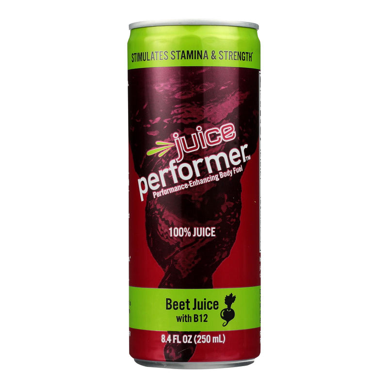 Beet Performer Beet Juice - B12 - Case of 12 - 8.4 FL Ounce.