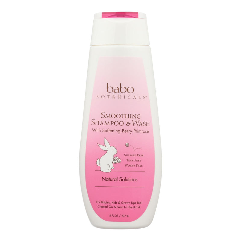 Babo Botanicals - Smooth Detangling Shampoo - Berry Primrose - 8 fl Ounce