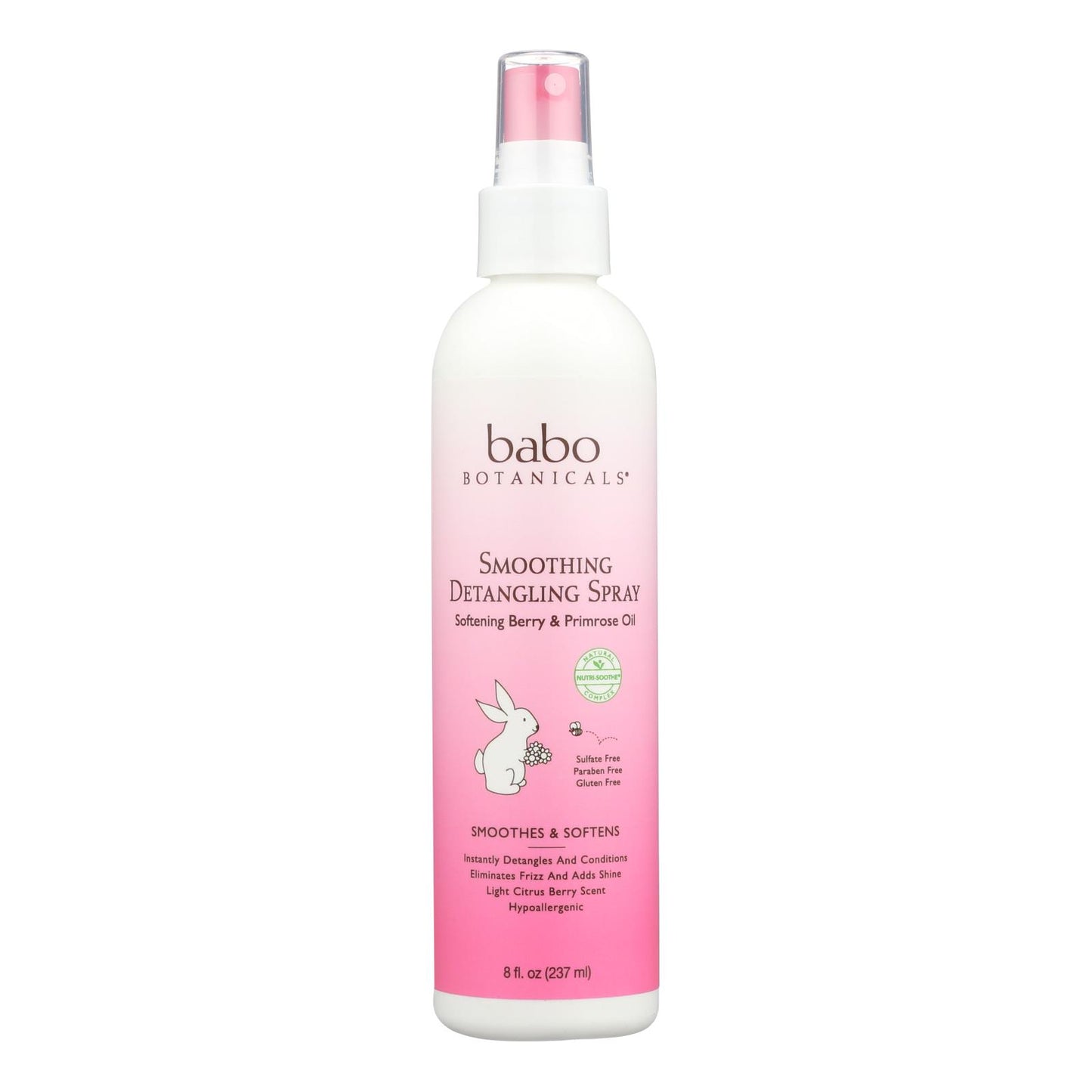 Babo Botanicals - Instantly Smooth Detangler Berry Primrose - 8 fl Ounce