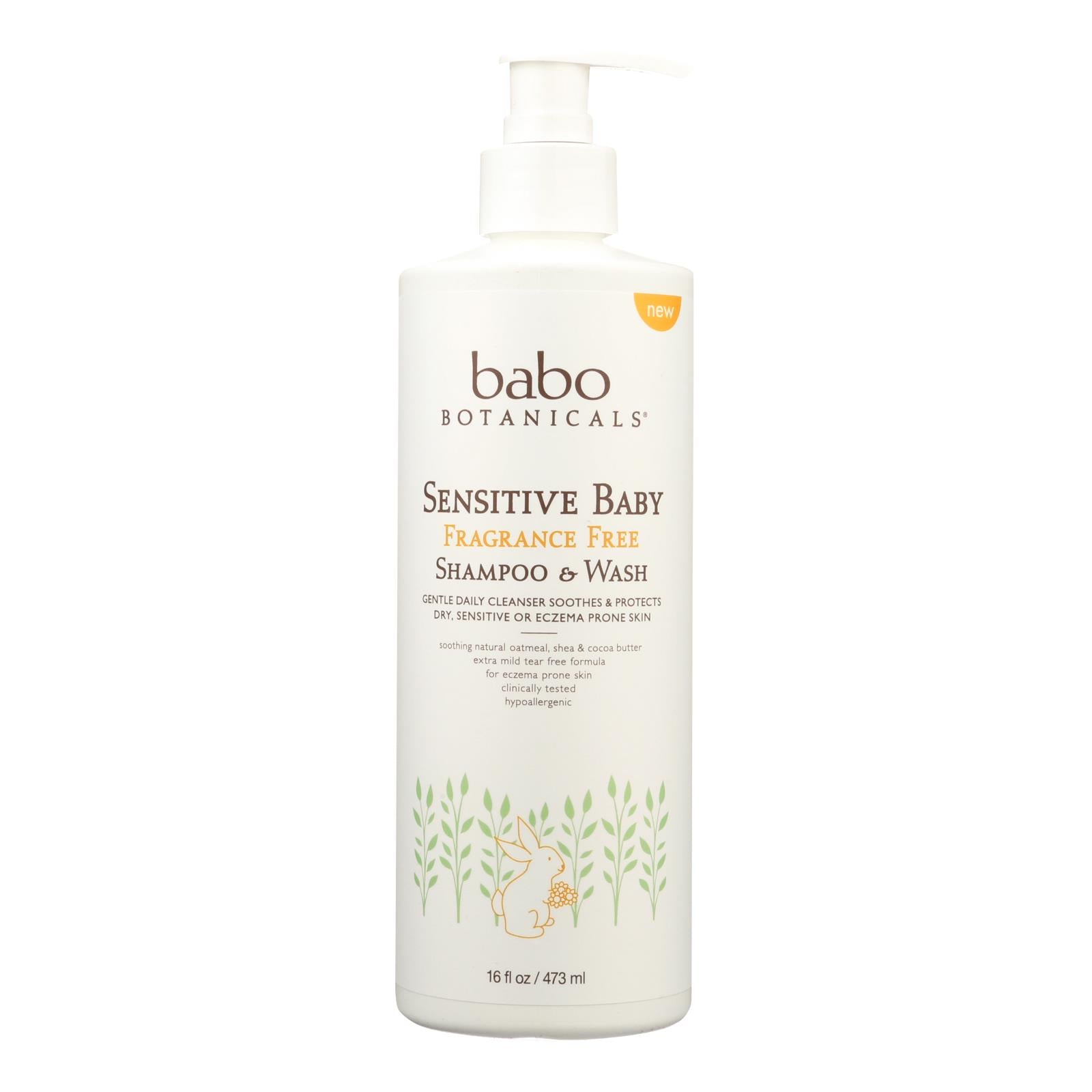 Babo Botanicals - Body Wash - Fragrance Free - 1 Each - 16 fl Ounce.