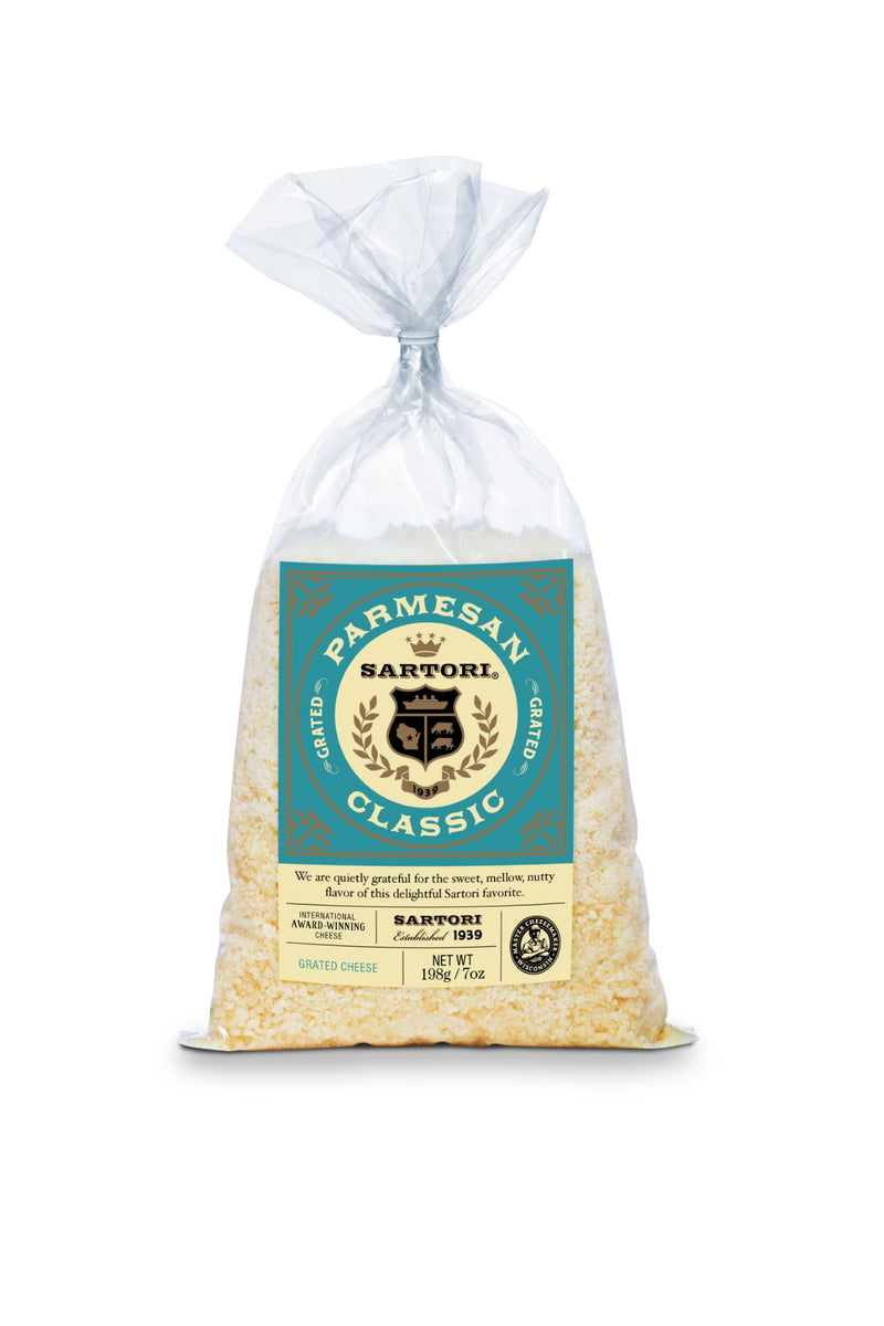 Parmesan Cheese Grated Bag 7 Ounce Size - 16 Per Case.