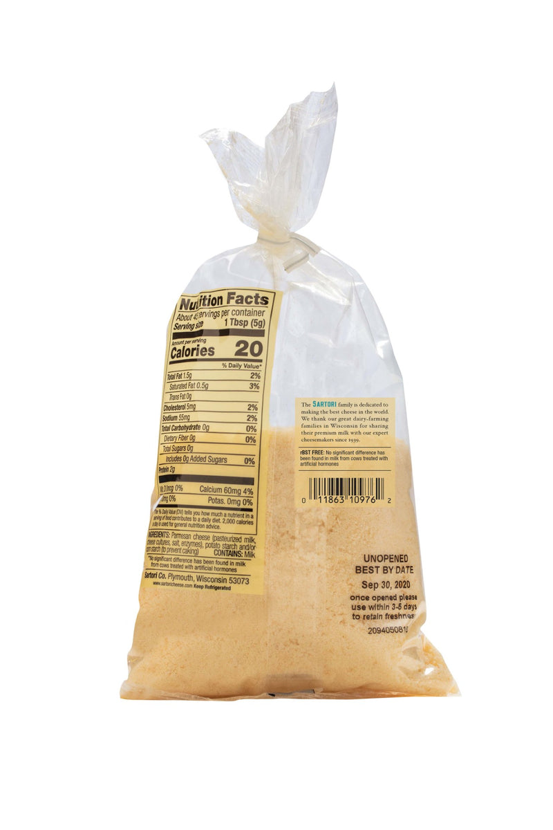 Parmesan Cheese Grated Bag 7 Ounce Size - 16 Per Case.