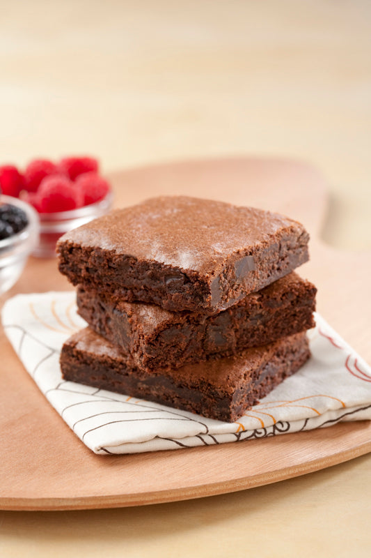 The Original Cakerie (2"x6") Uniced Chocolatechunk Brownie Uncut 77 Ounce Size - 2 Per Case.