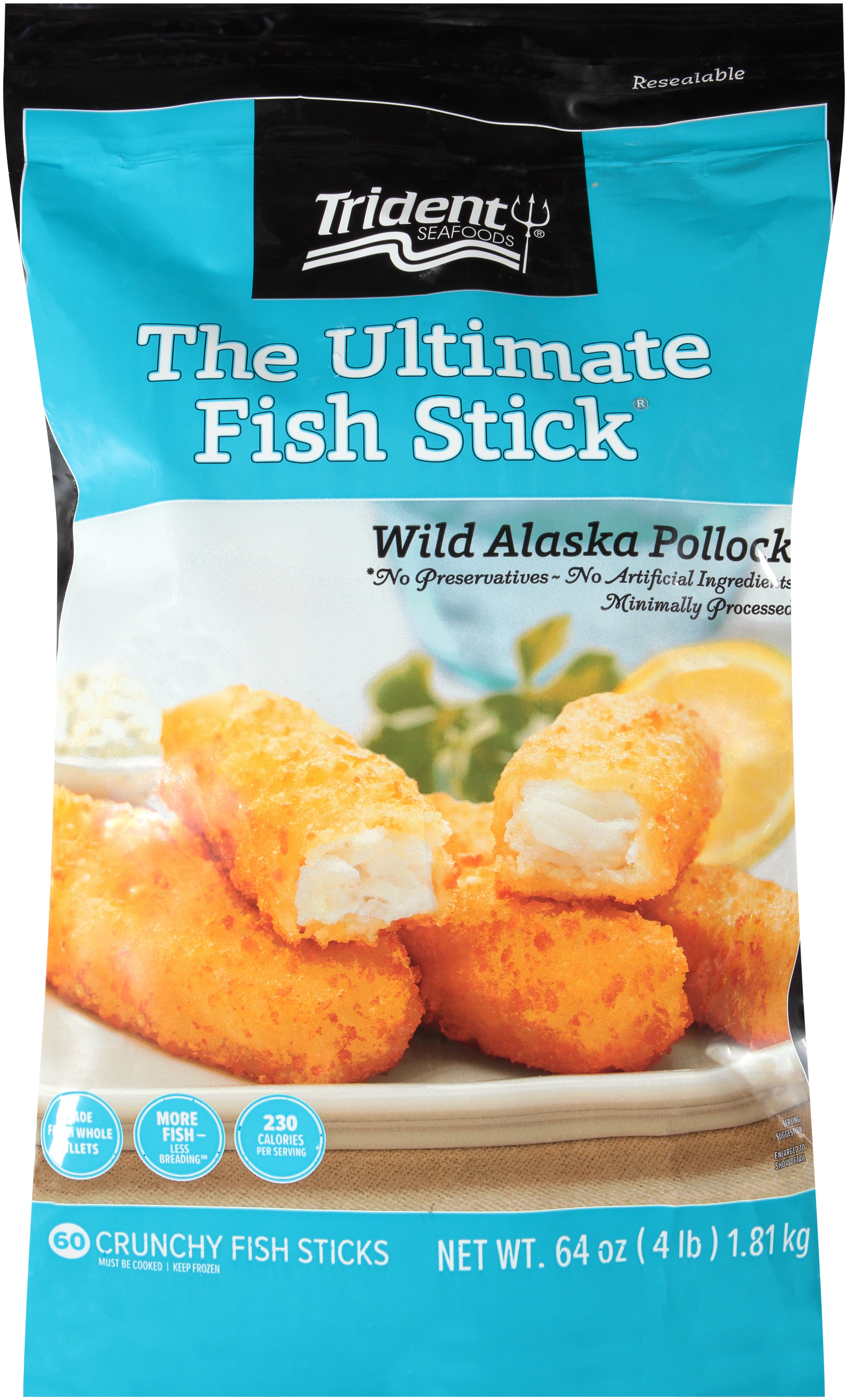 All Natural Ultimate Fish Stick 4 Pound Each - 6 Per Case.