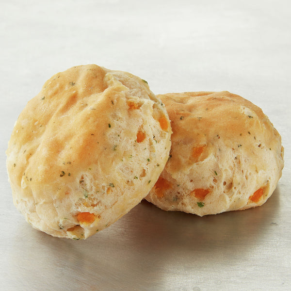 Pillsbury™ Frozen Biscuit Dough Garlic & Cheddar Mini 1.2 Ounce Size - 1 Per Case.