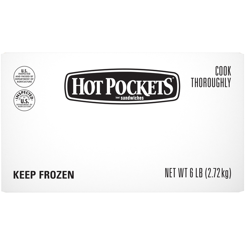 Hot Pockets Pepperoni Pizza Stuffed Sandwich 8 Ounce Size - 12 Per Case.