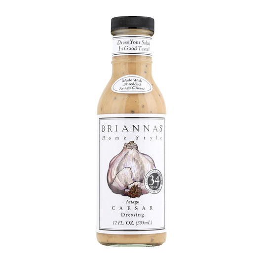 Brianna's - Salad Dressing - Asiago Caesar - Case of 6 - 12 Fl Ounce.