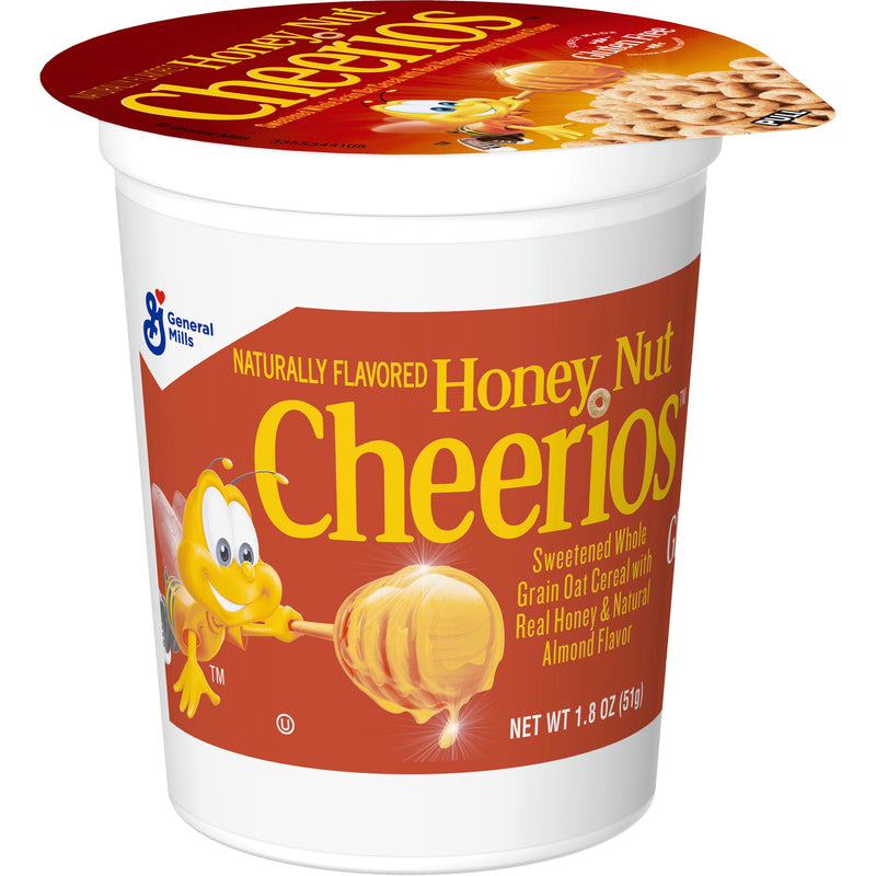 Honey Nut Cheerios™ Cereal Single Serve Cup 1.8 Ounce Size - 60 Per Case.