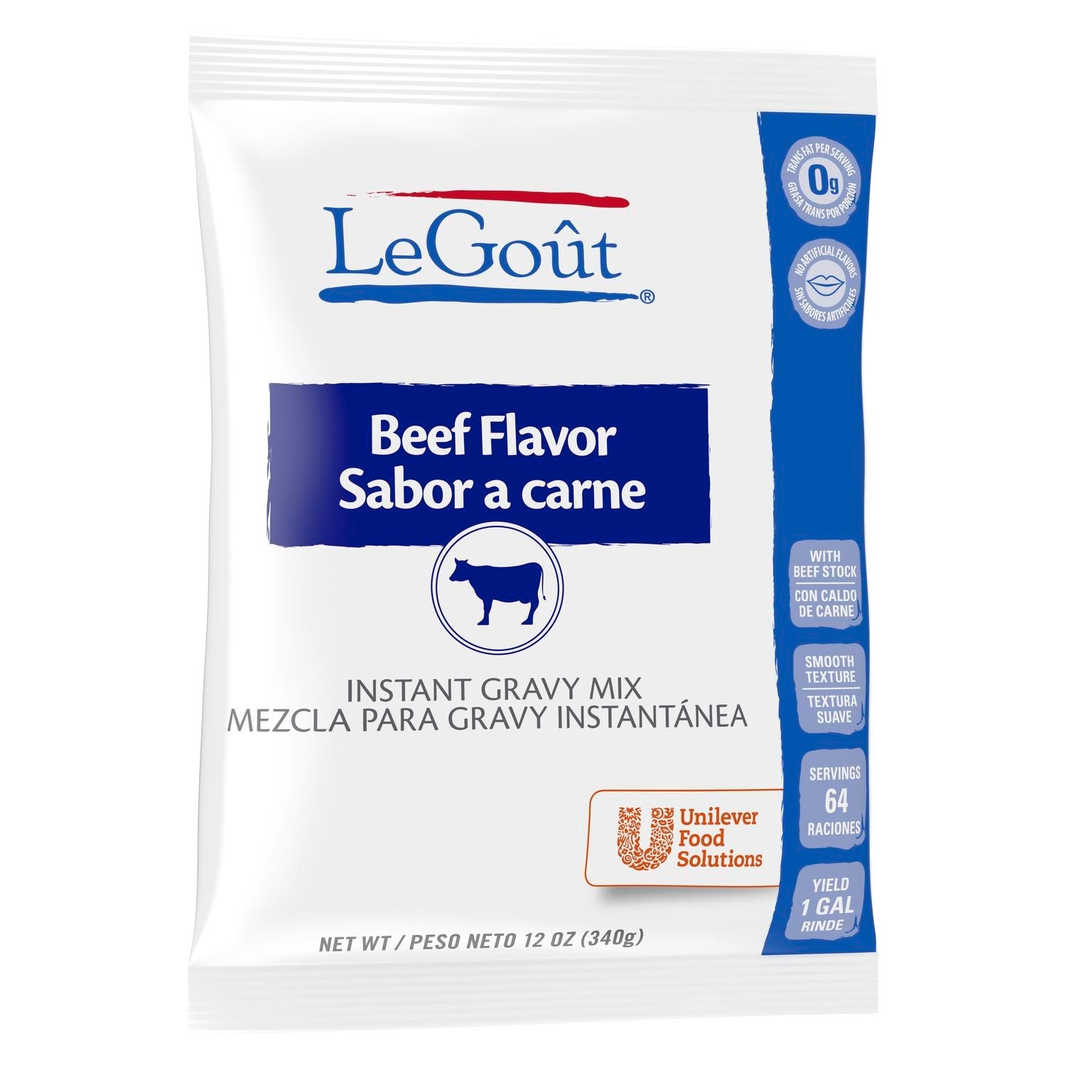 Legout Sauces Gravies Beef Flavor Instant Gravy Mix 1 Pound Each - 8 Per Case.