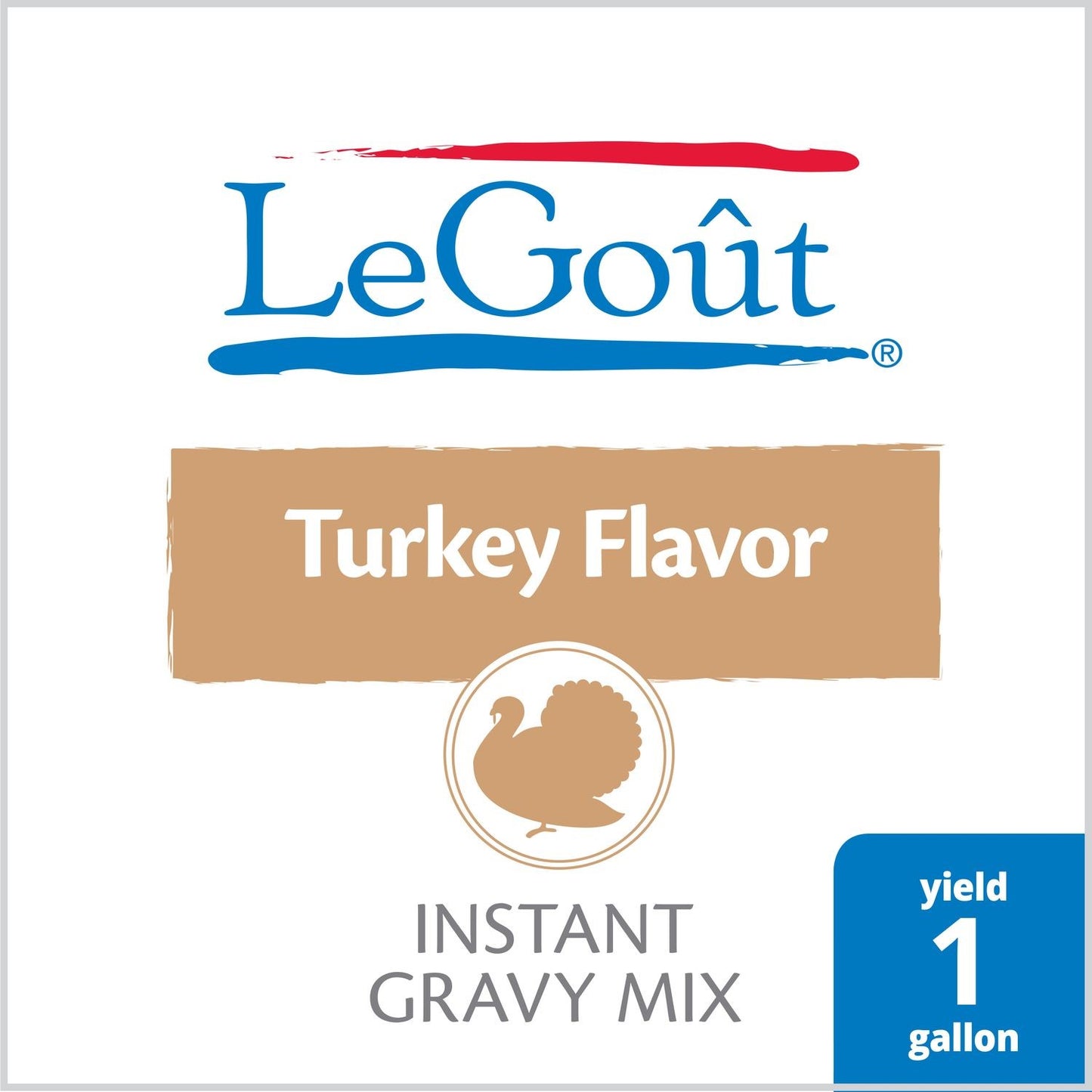 Legout Sauces Gravies Turkey Flavor Instant Gravy Mix 1 Pound Each - 8 Per Case.