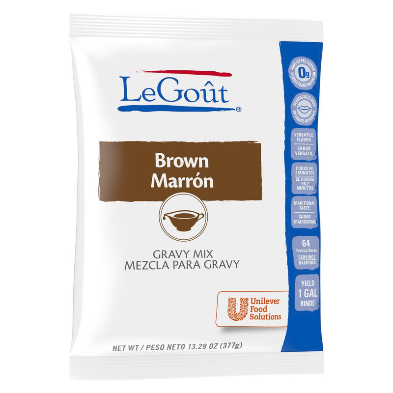 Legout Sauces Gravies Brown Instant Gravy Mix 16 Ounce Size - 8 Per Case.