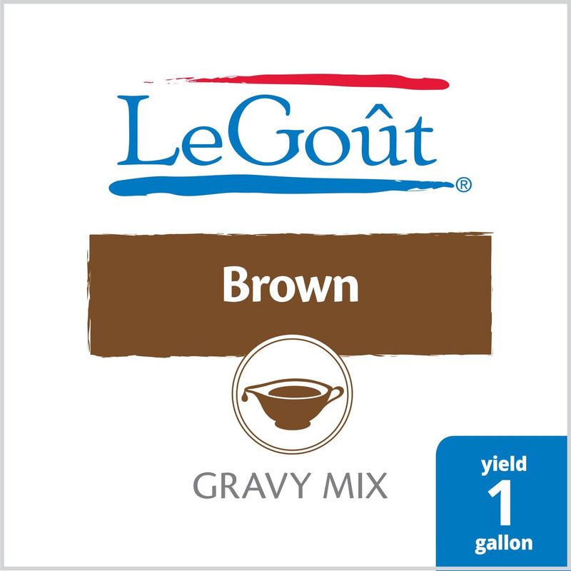 Legout Sauces Gravies Brown Instant Gravy Mix 16 Ounce Size - 8 Per Case.