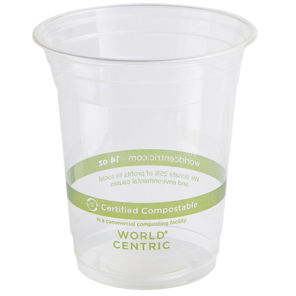 Clear Cups Ingeo Compostable 1000 Each - 1 Per Case.