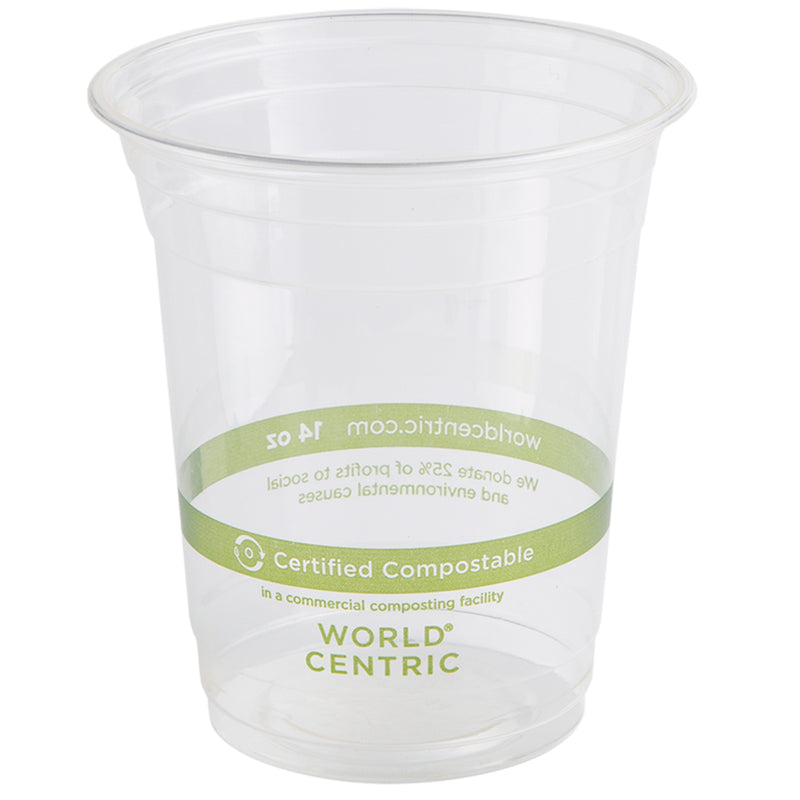 Clear Cups Ingeo Compostable 1000 Each - 1 Per Case.