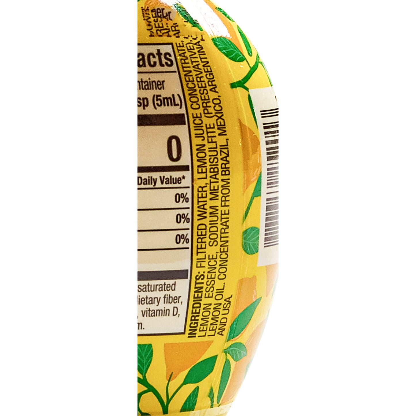 Lemon Juice Squeeze Bottle 0.281 Pound Each - 24 Per Case.