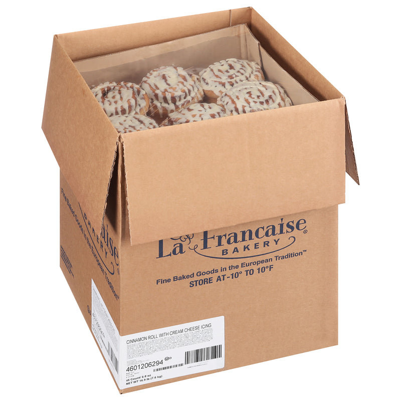 La Francaise Roll Cinnamon With Cream Cheese 6 Ounce Size - 45 Per Case.