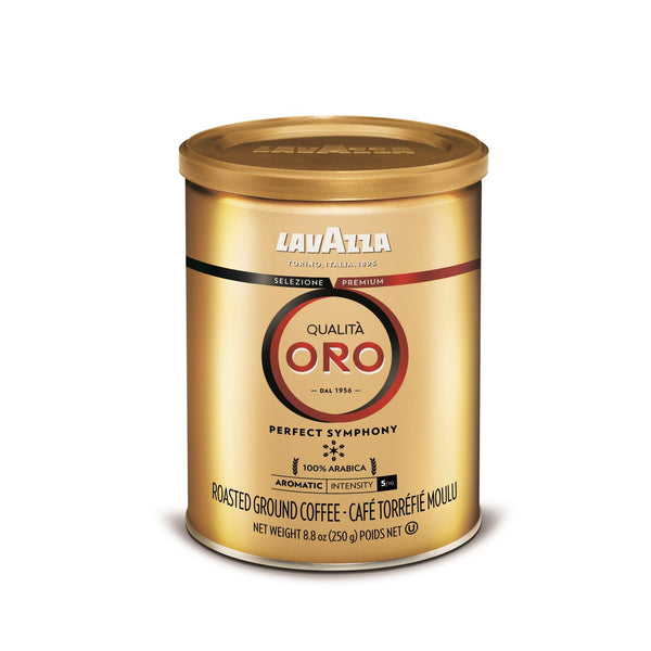 Lavazza Ground Coffee - Qualita Oro Canned - Case of 12 - 8.8 Ounce