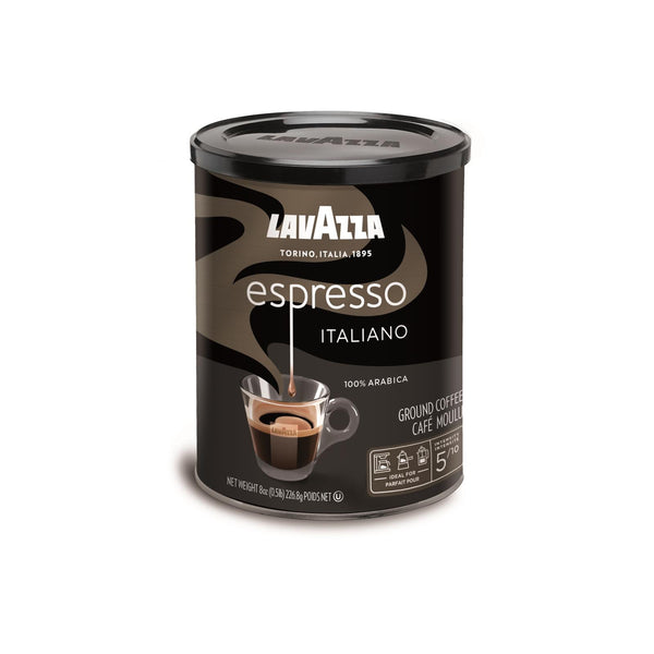 Lavazza Ground Coffee - Espresso Canned - Case of 12 - 8 Ounce